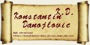 Konstantin Danojlović vizit kartica